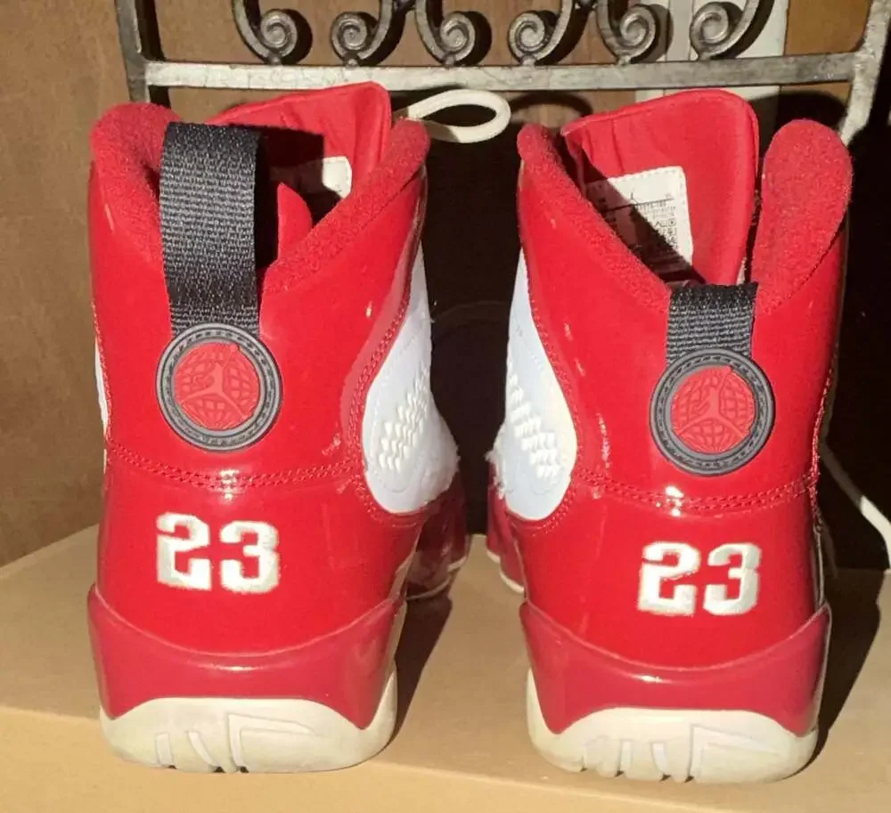 Air Jordan 9 Retro Gym Red White Sneakers